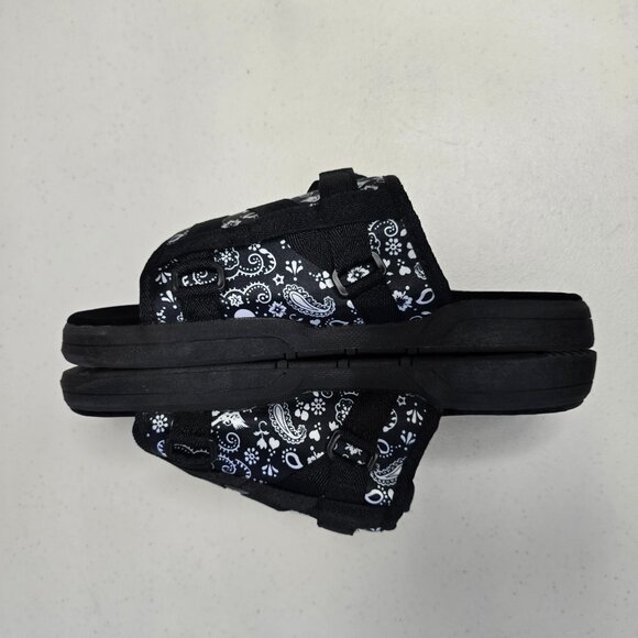 DRACO Slides Mens Shoes Size 12, 12.5, 13, 13.5 Black Sandals Bandana + Bag NEW main image 5